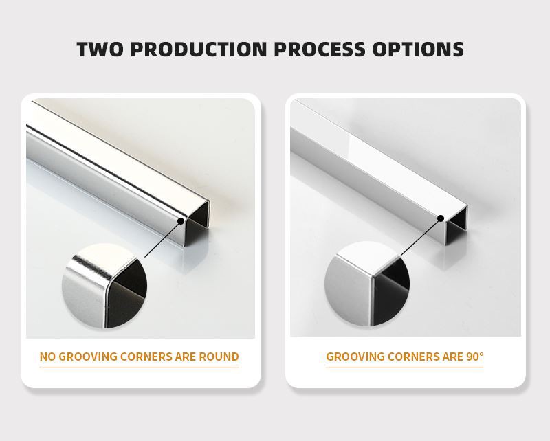 6 stainless steel wall decoration trim