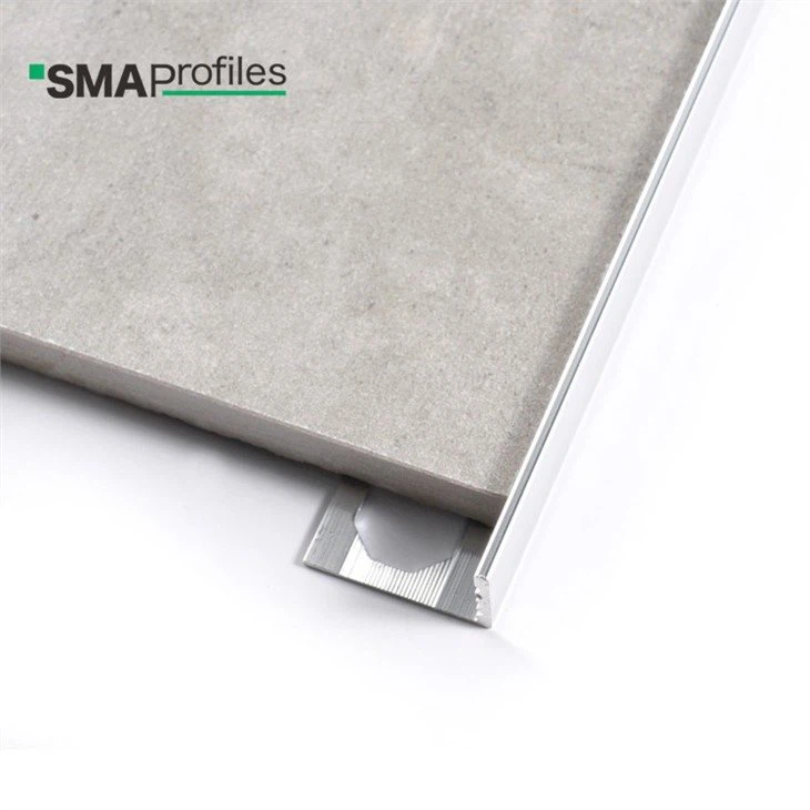 silver aluminum tile edge trim